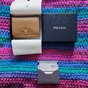 NWOT Prada Portafoglio Pattina Wallet